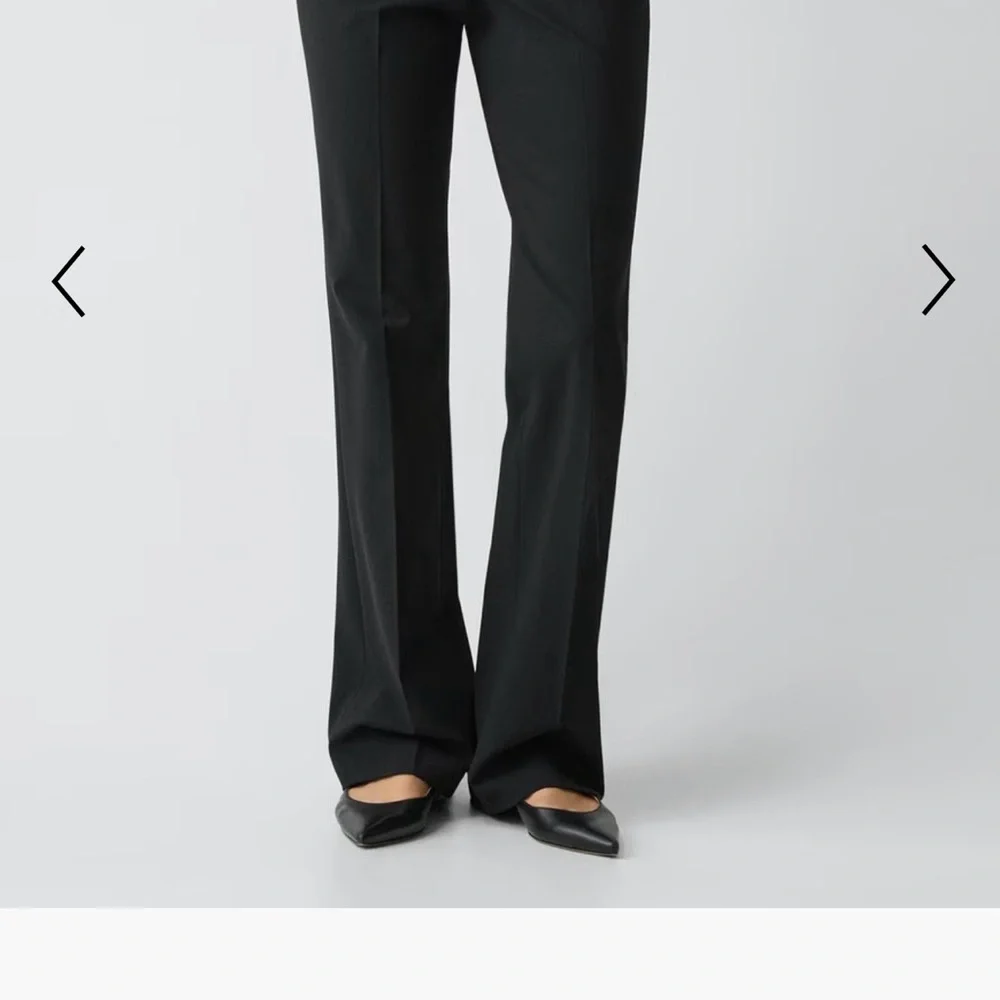 Theory Black Slim Wool Trousers NWT - Picture 3 of 9